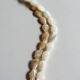 14*10MM Leaf Shape Natural Pearl Mother Shell Beads