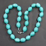 14*11MM Agates Turquoise Rice Shape Beads Necklaces Charms Making Jewelry