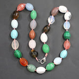 14*11MM Agates Turquoise Rice Shape Beads Necklaces Charms Making Jewelry
