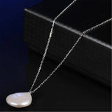Baroque Freshwater Pearl Necklace 18 Inches Wedding Jewelry Gift