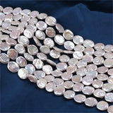 14-15mm Freshwater Pearl Coin Shape for DIY Jewelry Necklace