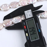 14-15mm Freshwater Pearl Coin Shape for DIY Jewelry Necklace