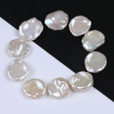 Natural Petal Shape Keshi Freshwater Pearls 14-15mm