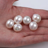 14-15mm Natural Round Freshwater Loose Pearls No Hole for Jewelry Making