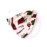 DIY Cotton Burlap Drawstring Bags 5 pcs