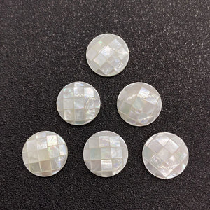 Mother of Pearl Beads Flat Round Coin Shell Pendant Beads for Jewelry Making