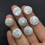 Mother of Pearl Beads Flat Round Coin Shell Pendant Beads for Jewelry Making