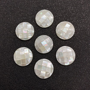 Mother of Pearl Beads Flat Round Coin Shell Pendant Beads for Jewelry Making