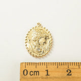 Copper Zircon Girl Shape Charms DIY Jewelry Making Findings