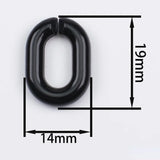 Macaron Acrylic Chain Buckle Bead Open Ring DIY Accessories