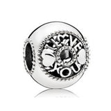 925 Silver Red Crystal Charm Beads Ladies Jewelry