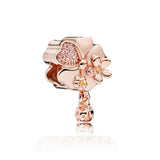 925 Sterling Silver Bee Charm Bead Golden Summer Series