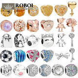 925 Sterling Silver Bee Charm Bead Golden Summer Series
