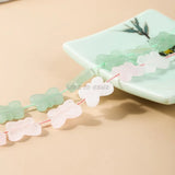 Pink Quartz Green Aventurine Butterfly Crystal Beads for Jewelry Making