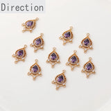 Zircon Micro-Inlaid Water Drop Tassel Pendant for DIY Ear Jewelry
