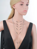 925 Sterling Silver Water Wave Chain Necklace Women Kids Girls 35cm-80cm