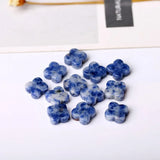 14*4mm Pink Quartz Four Leaf Clover Shape Bead Gemstone Accessory
