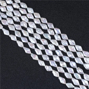 14.5*8.5mm AA Rhombus Shape Pearl Beads for Jewelry Making