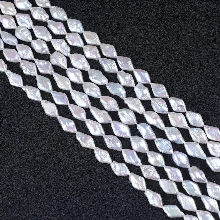 14.5*8.5mm AA Rhombus Shape Pearl Beads for Jewelry Making