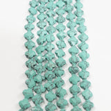 14*6MM Natural Stone Clover Leaf Shape Faceted Beads