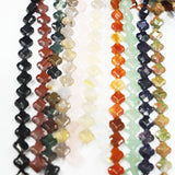 14*6MM Natural Stone Clover Leaf Shape Faceted Beads