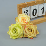14 Colors Silk Fabric Painting Rose Flower Heads Wedding Party Home DIY Hat