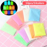 14 Colors Acrylic Paint Glow in the Dark Luminous Pigment Fluorescent Powder