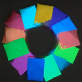 14 Colors Acrylic Paint Glow in the Dark Luminous Pigment Fluorescent Powder