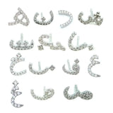 Arabic Love Letter Earrings Micro Pave 5A CZ 925 Sterling Silver