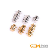 Layered Snap Barrel Pearl Clasp for Jewelry Making