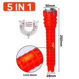 14 in 1 Anti Slip Sink Faucet Wrench Plumbing Repair Tools