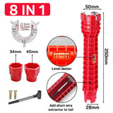 14 in 1 Anti Slip Sink Faucet Wrench Plumbing Repair Tools