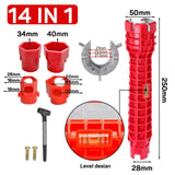 14 in 1 Anti Slip Sink Faucet Wrench Plumbing Repair Tools