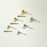 925 Silver Needle Hanging Bean Curd Ear Nail Diy Base 100 Lap Accessory Material