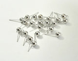925 Silver Needle Hanging Bean Curd Ear Nail Diy Base 100 Lap Accessory Material