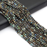 14'' Round Quartz Tourmaline Gemstone Beads for Jewelry Making