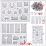 Silicone Jewelry Casting Molds with Screw Eye Pins for Necklace Pendant Making