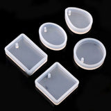 Silicone Jewelry Casting Molds with Screw Eye Pins for Necklace Pendant Making