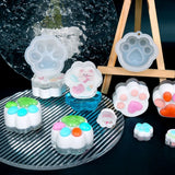 14 Pcs Cat Paws Silicone Epoxy Mold for DIY Keychain Pendant Jewelry Crafting