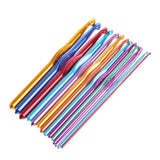 14 Pcs/Set Crochet Hook Knitting Tools Needle Sewing Crafts Aluminum