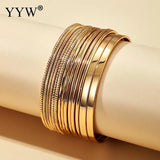 Plated Style Round Bracelet 70mm Charm Bangle Boho Jewelry Birthday Gift