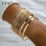 Plated Style Round Bracelet 70mm Charm Bangle Boho Jewelry Birthday Gift