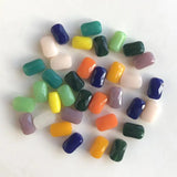 140 pcs 7x4mm Crystal Glass Beads Square Rectangle Shape Jewelry Making