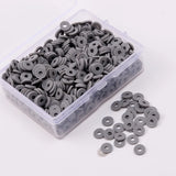1400Pcs 6mm Flat Round Clay Beads for Jewelry Making