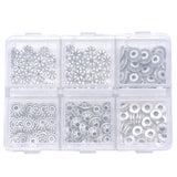 140Pcs Antique Silver Spacer Beads Alloy Jewelry Beads for DIY Jewelry Making