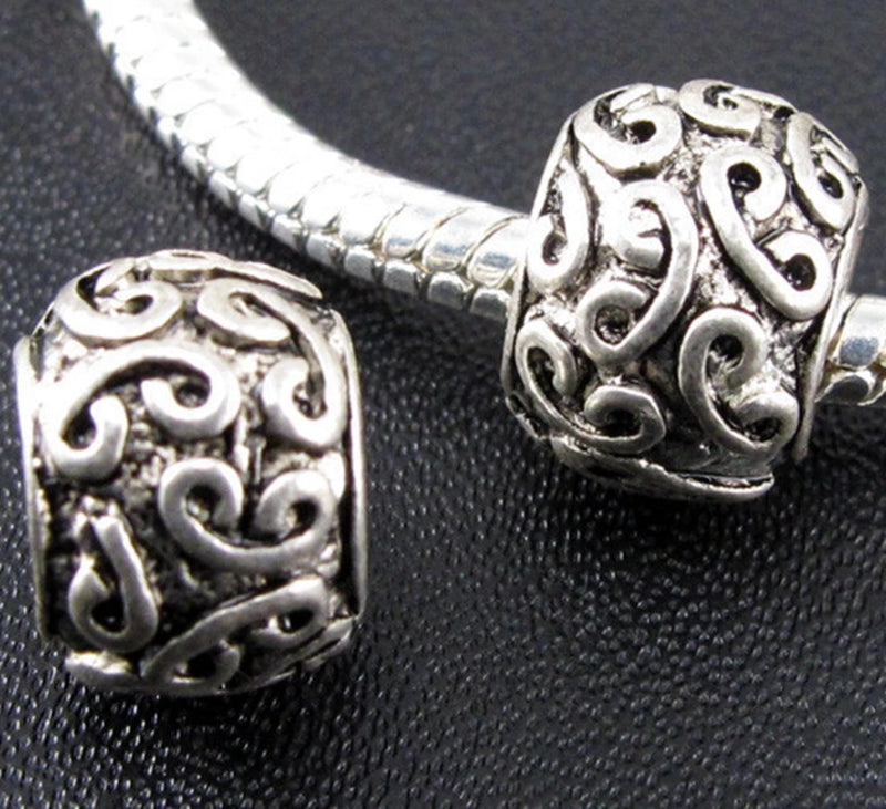 140Pcs Alloy Charm Spacer Beads Jewelry Making DIY Accessories