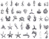 140Pcs Wine Glass Charm Rings and Fish Charms for DIY Marker
