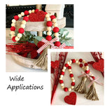 140Pcs Painted Natural Wood European Beads for Jewerly Making