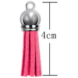 140Pcs Tassel Bulk Set DIY Leather Pendants Acrylic Jewelry Accessories