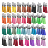 140Pcs Tassel Bulk Set DIY Leather Pendants Acrylic Jewelry Accessories